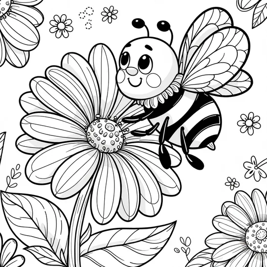 דבורה על פרח