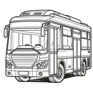 דף צביעה אוטובוס