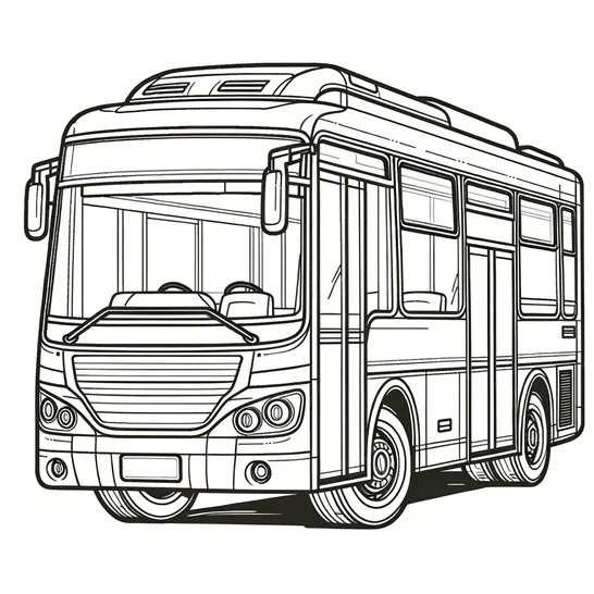 דף צביעה אוטובוס