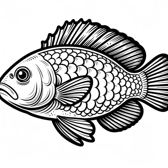 דף צביעה דג